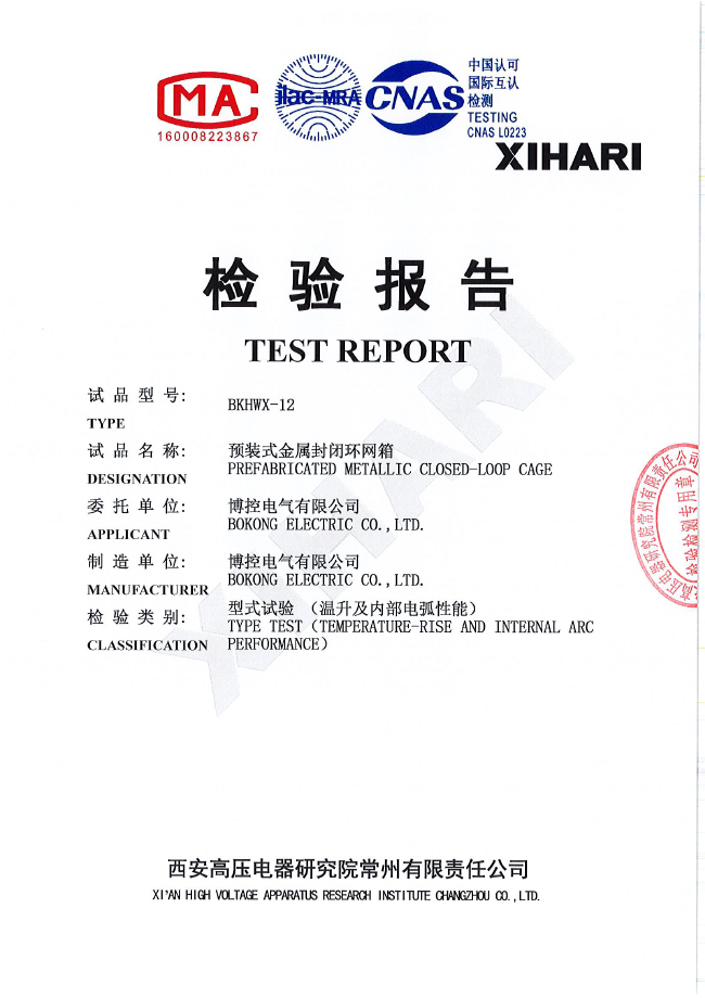 标准化报告-金属环网箱